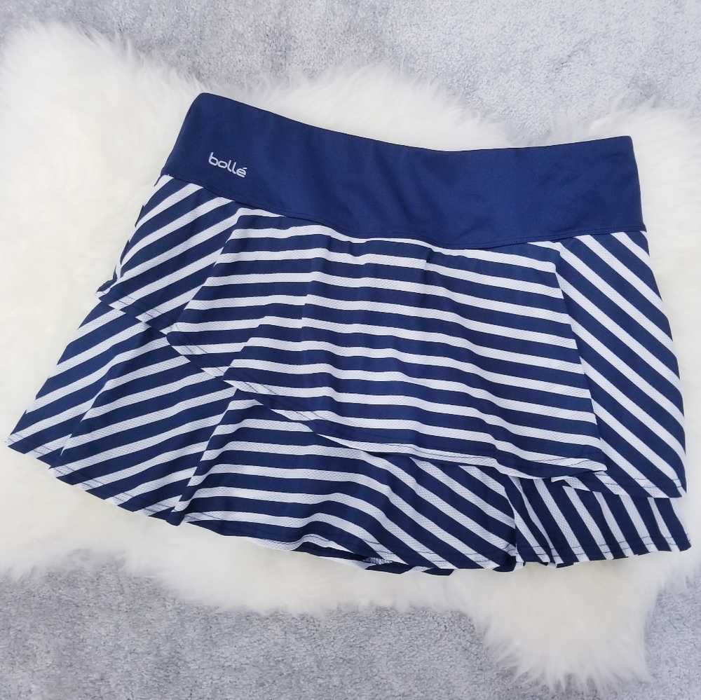 Bolle Tiered Stripe Golf Tennis Skirt Skort